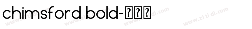 chimsford bold字体转换